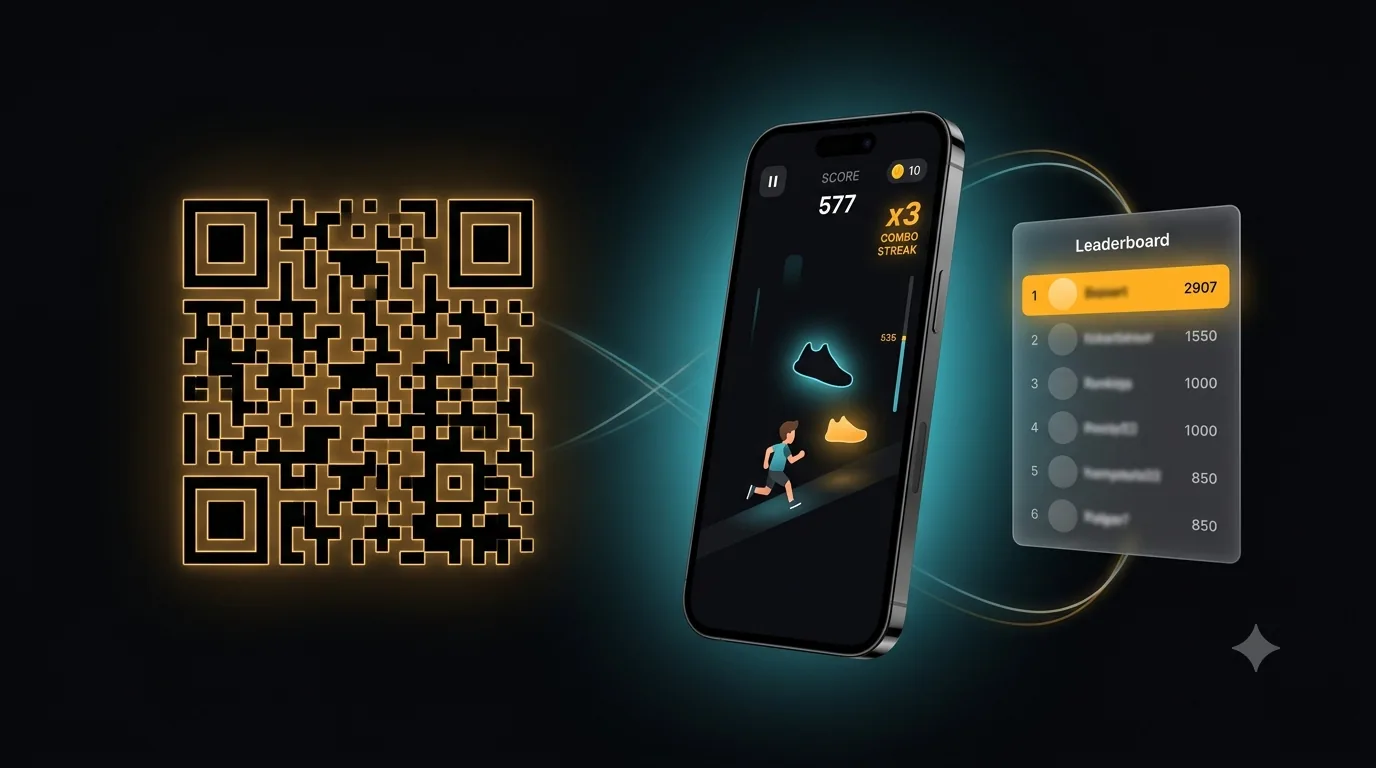 Branded marketing game visual for campaign and product activation experiences